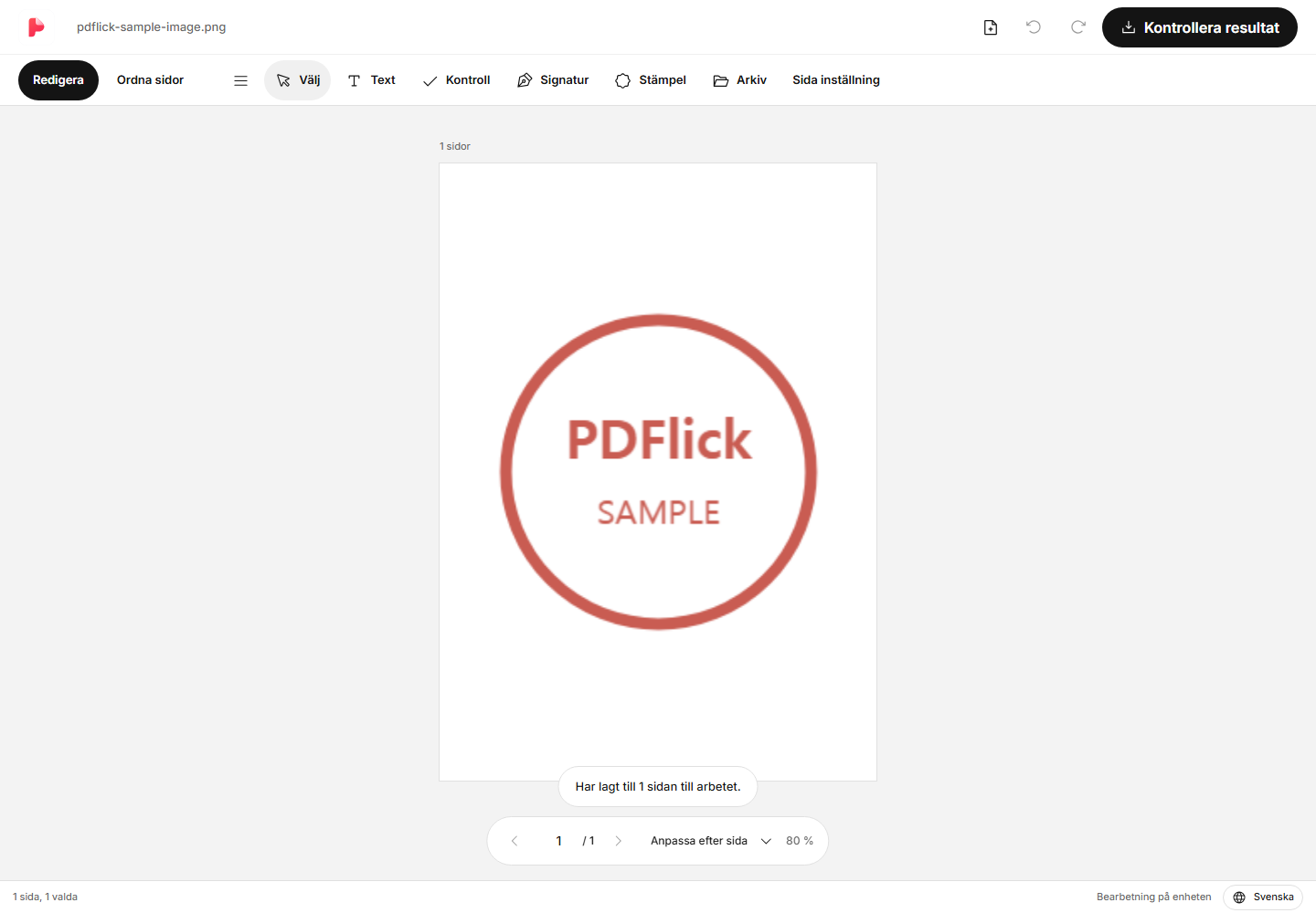 Hur man byter JPG·PNG till PDF och justerar papper och marginaler Redigeringsskärm
